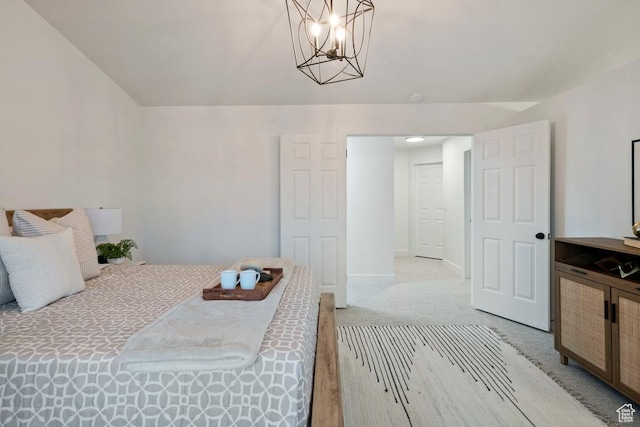 9971 S Dunsinane Dr W, South Jordan, UT 84009 - bedroom featuring light carpet and a notable chandelier