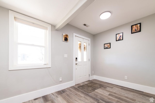 1027 S 920 W, Hurricane, UT 84737 - foyer entrance featuring visible vents, baseboards, and wood finished floors