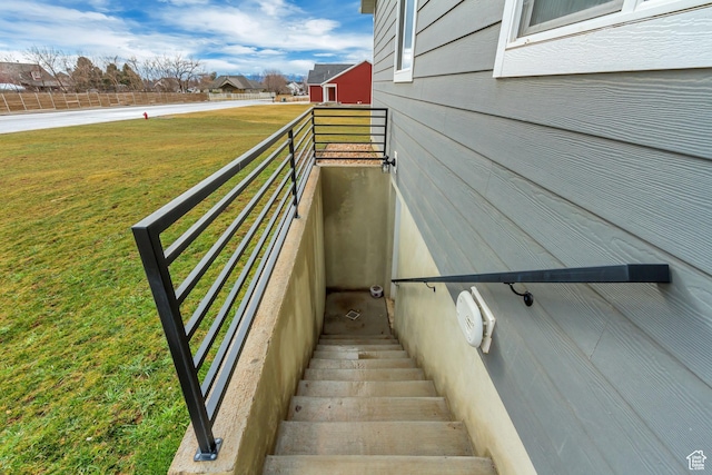 view of stairway