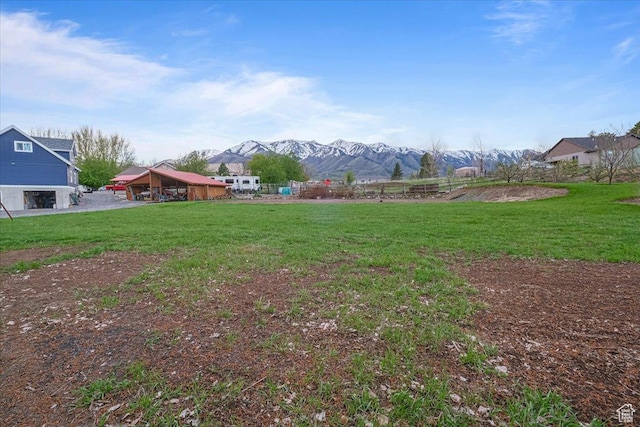 550 N 200 E, Wellsville, UT 84339 - view of yard featuring a mountain view