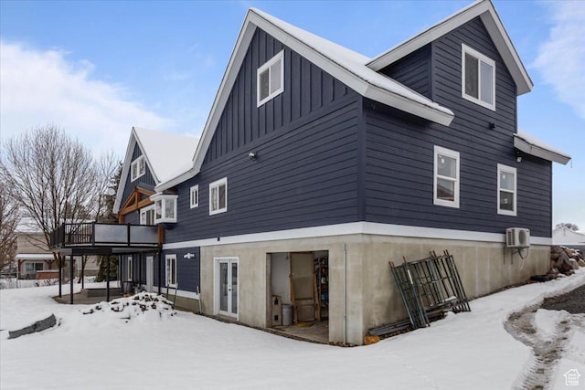 550 N 200 E, Wellsville, UT 84339 - snow covered property featuring board and batten siding