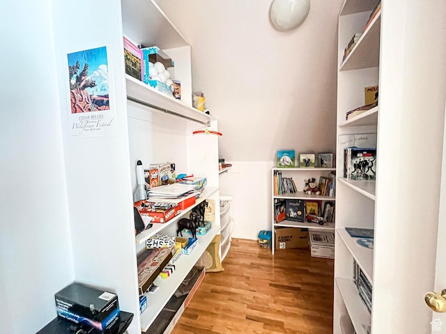 view of storage area