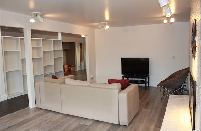 134 E 175 S, North Salt Lake, UT 84054 - living area with wood finished floors and track lighting