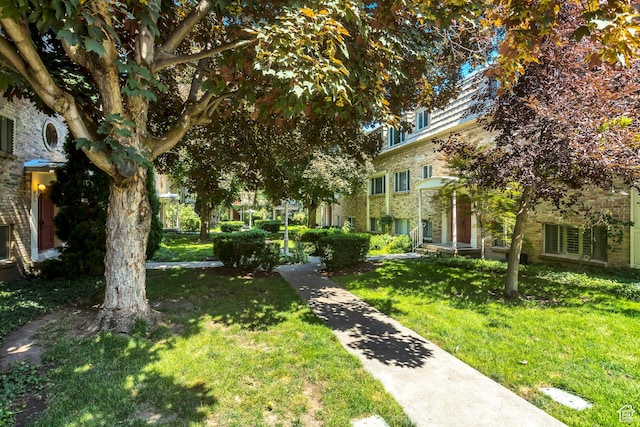 surrounding community with a lawn