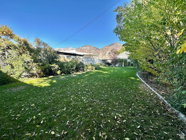 516 S Freedom Blvd, Provo, UT 84601 - view of yard with fence and a mountain view