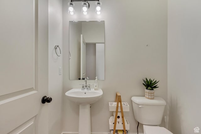 half bath with toilet