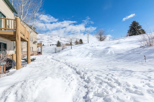 3612 N Huntsman Path Unit 603, Eden, UT 84310 - snowy yard with a garage