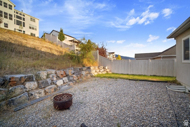 24 S 900 E, Hyde Park, UT 84318 - view of yard with an outdoor fire pit and fence
