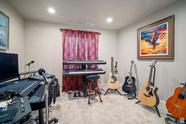 24 S 900 E, Hyde Park, UT 84318 - interior space featuring baseboards, carpet, visible vents, and recessed lighting
