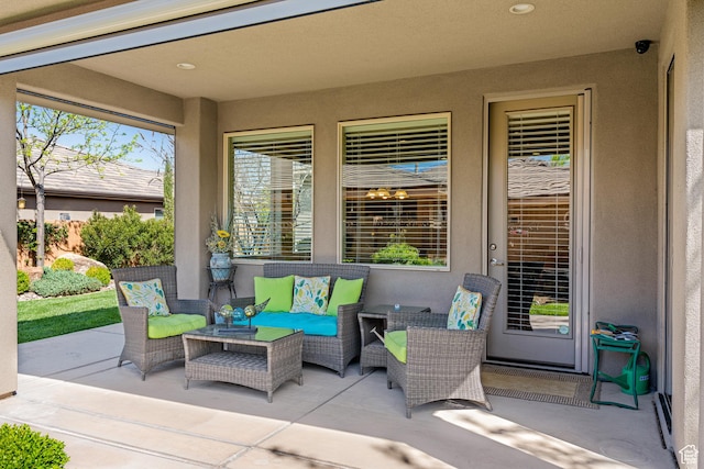 1921 W 390 N Street N, St. George, UT 84770 - view of patio featuring an outdoor hangout area