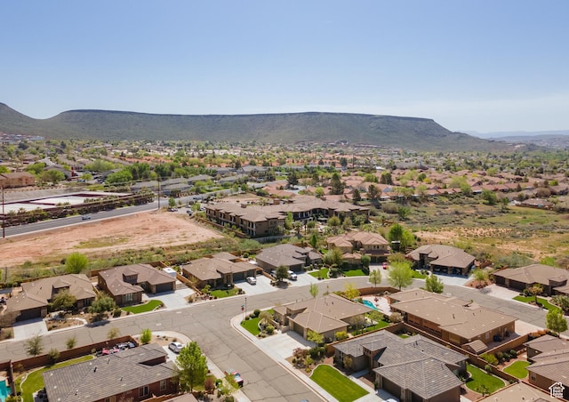 1921 W 390 N Street N, St. George, UT 84770 - bird's eye view featuring a mountain view and a residential view