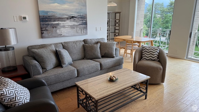 777 E S Temple S Unit 4A, Salt Lake City, UT 84102 - living room featuring light wood finished floors