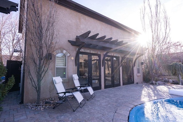 view of patio / terrace featuring an outdoor pool