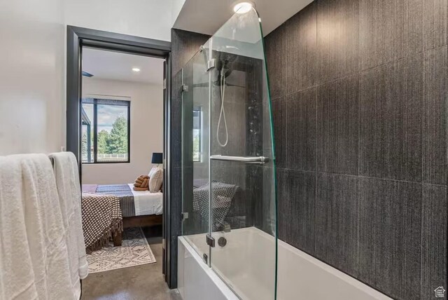 840 W Hilltop Ct, Francis, UT 84036 - full bathroom with enclosed tub / shower combo and connected bathroom