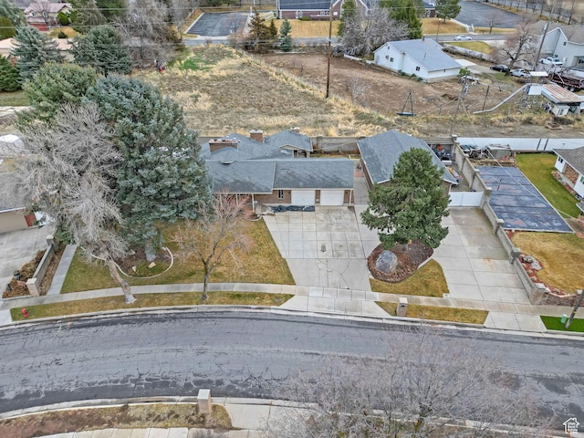 8693 S Vaquero Dr, Sandy, UT 84094 - drone / aerial view featuring a residential view