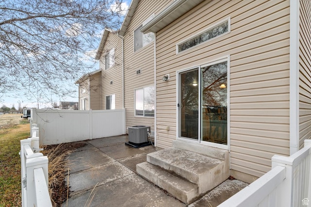 1351 Westbridge Cir, Provo, UT 84601 - view of patio / terrace with central air condition unit and fence