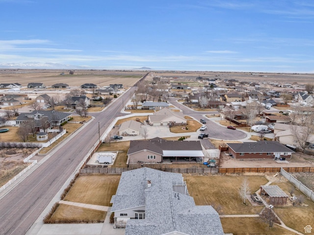 bird's eye view featuring a residential view