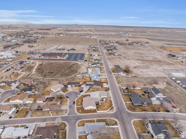 bird's eye view featuring a residential view