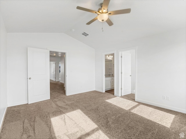 1604 E Pheasant Rd Unit 208, Eagle Mountain, UT 84005 - unfurnished bedroom featuring lofted ceiling, baseboards, visible vents, and carpet floors