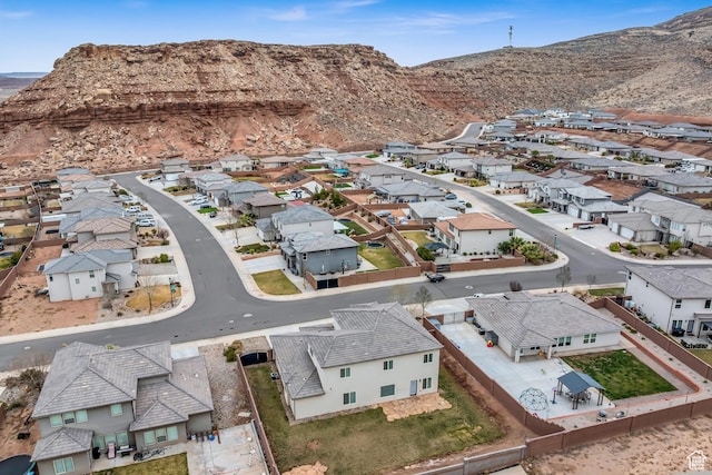 6116 S Rocky Talus Way, St George, UT 84790 - drone / aerial view with a residential view and a mountain view