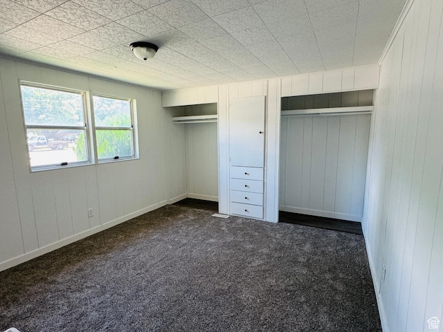 350 S 200 E, Ephraim, UT 84627 - unfurnished bedroom with dark colored carpet and two closets