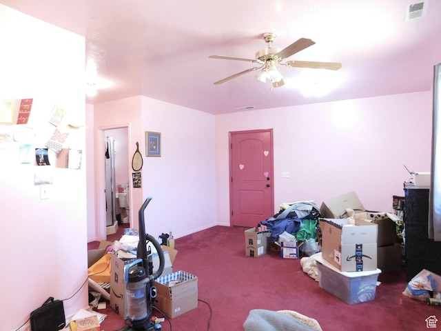 1660 W 700 S, Marriott Slaterville, UT 84404 - interior space featuring visible vents and a ceiling fan