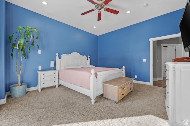 1137 S 925 E, Salem, UT 84653 - carpeted bedroom featuring recessed lighting, baseboards, and ceiling fan