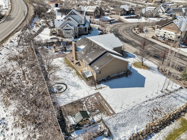 1137 S 925 E, Salem, UT 84653 - snowy aerial view with a residential view
