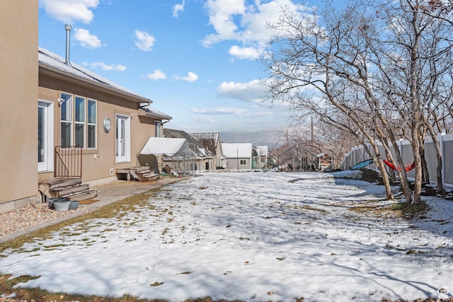 1137 S 925 E, Salem, UT 84653 - snowy yard with entry steps and fence