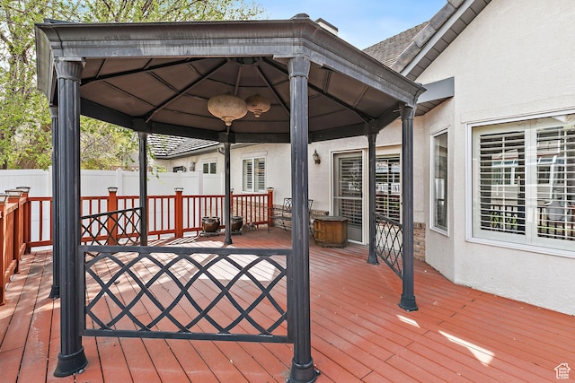 539 E Normandy Dr, Provo, UT 84604 - wooden terrace featuring fence and a gazebo