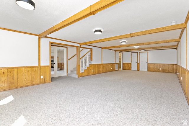 539 E Normandy Dr, Provo, UT 84604 - empty room featuring a wainscoted wall and wood walls