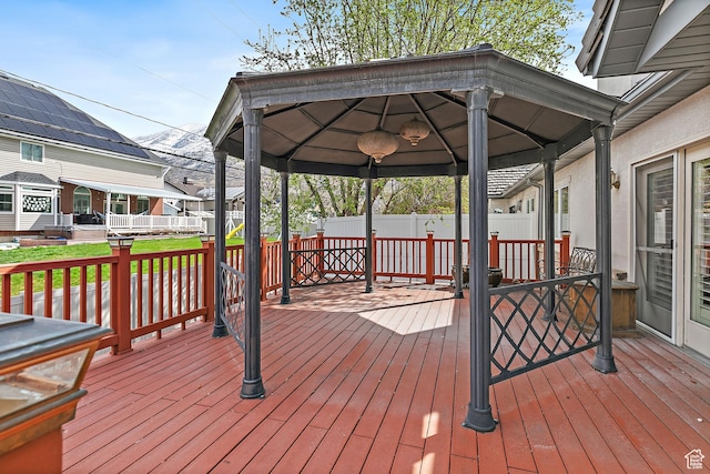 539 E Normandy Dr, Provo, UT 84604 - wooden terrace with fence and a mountain view
