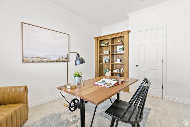539 E Normandy Dr, Provo, UT 84604 - office space featuring light carpet, baseboards, and ornamental molding