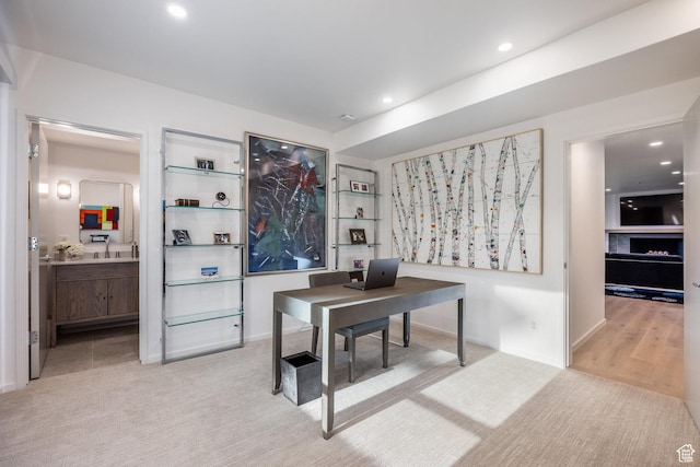 2559 Lupine Ln, Park City, UT 84060 - office featuring light carpet and recessed lighting
