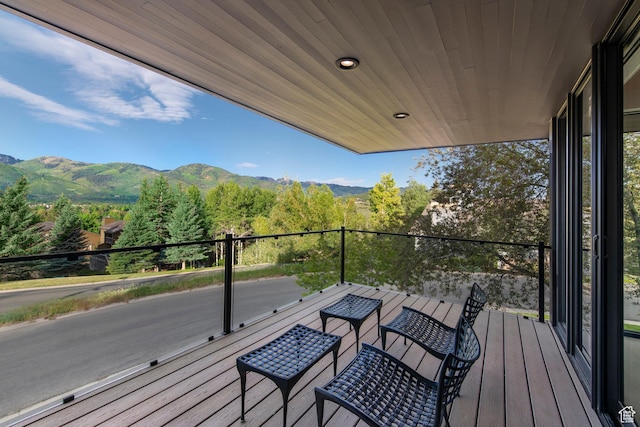 2559 Lupine Ln, Park City, UT 84060 - deck featuring a mountain view