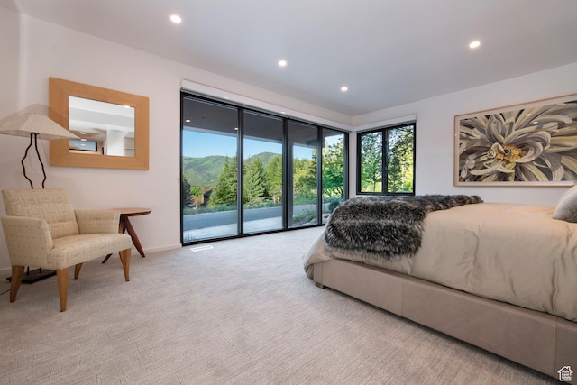 2559 Lupine Ln, Park City, UT 84060 - bedroom with access to outside, recessed lighting, and carpet floors