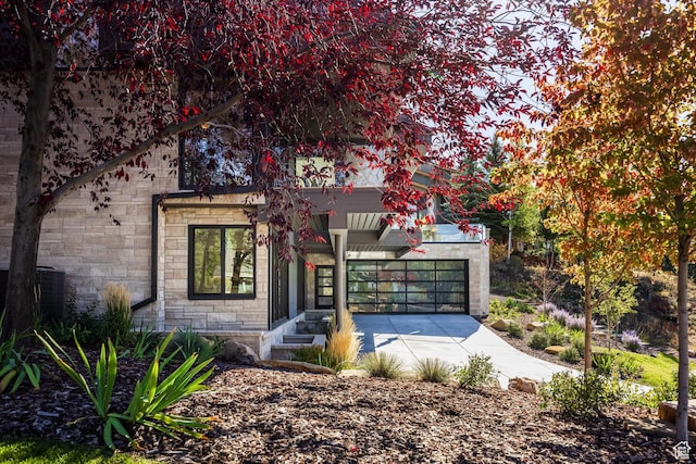 2559 Lupine Ln, Park City, UT 84060 - view of front of house with driveway and stone siding