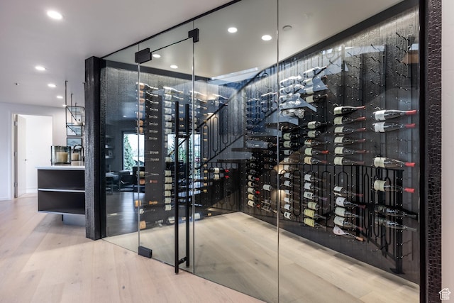 2559 Lupine Ln, Park City, UT 84060 - wine area featuring wood finished floors and recessed lighting