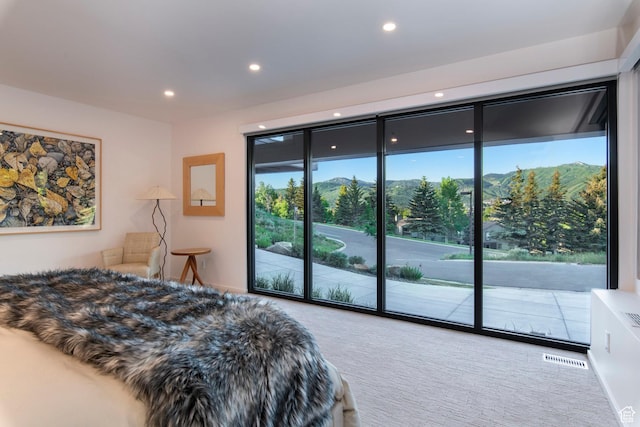 2559 Lupine Ln, Park City, UT 84060 - bedroom with access to outside, carpet, and recessed lighting