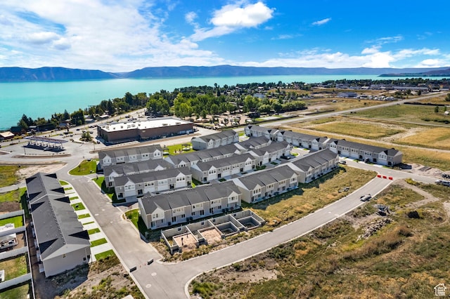 529 Richland Valley St, Garden City, UT 84028 - birds eye view of property with a residential view and a water and mountain view