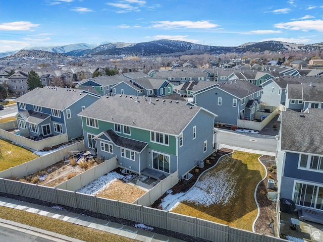 3323 E Gibraltar Ave, Eagle Mountain, UT 84005 - aerial view featuring a mountain view and a residential view