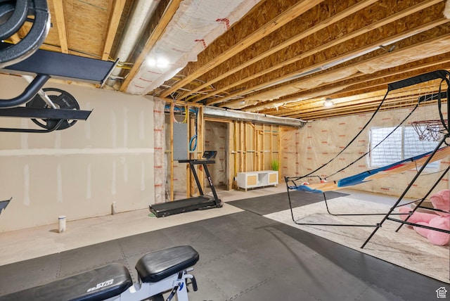 3323 E Gibraltar Ave, Eagle Mountain, UT 84005 - exercise room with electric panel