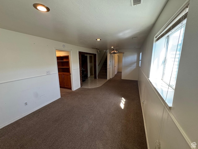 350 S 50 W, Ephraim, UT 84627 - spare room with visible vents, recessed lighting, carpet, and stairs