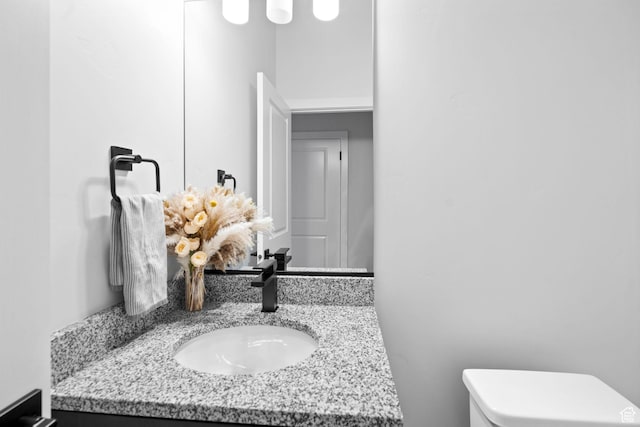 6059 S Bunda Way, St George, UT 84790 - half bathroom with vanity and toilet