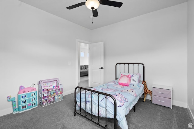 6059 S Bunda Way, St George, UT 84790 - carpeted bedroom with baseboards and ceiling fan