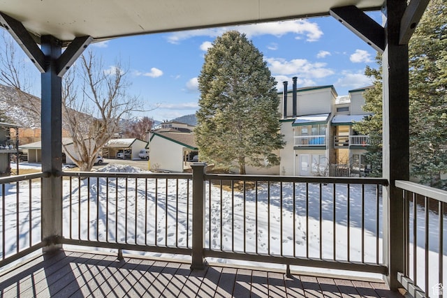 1900 Homestake Rd Unit 32, Park City, UT 84060 - snow covered deck featuring a residential view