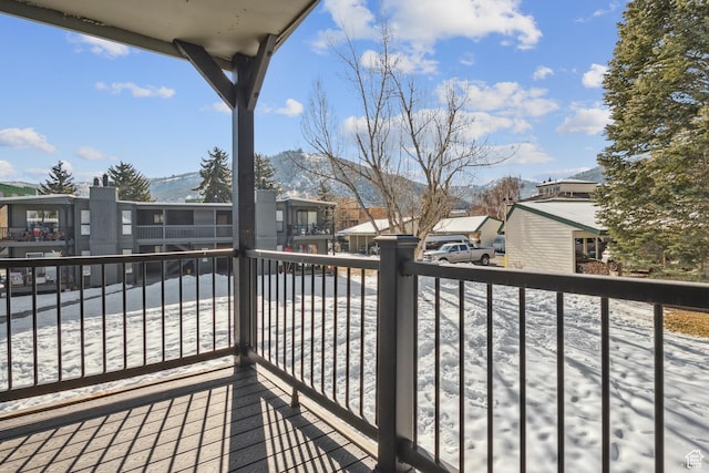 1900 Homestake Rd Unit 32, Park City, UT 84060 - snow covered back of property with a mountain view and a residential view