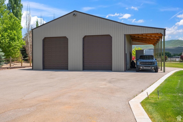 1865 S 3350 E, Heber City, UT 84032 - garage with a detached garage and a mountain view