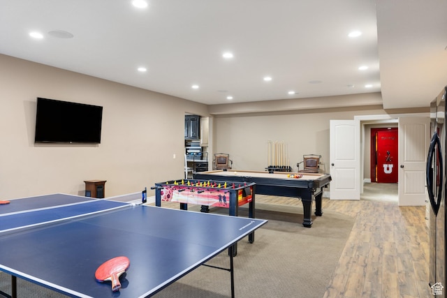 1865 S 3350 E, Heber City, UT 84032 - playroom with light wood-style floors and recessed lighting
