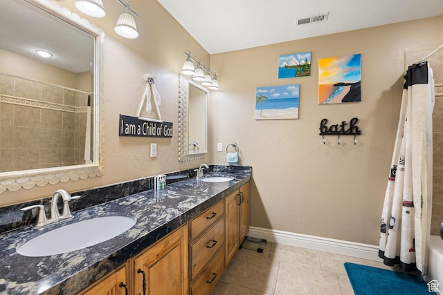 1865 S 3350 E, Heber City, UT 84032 - full bath with double vanity and tile patterned flooring